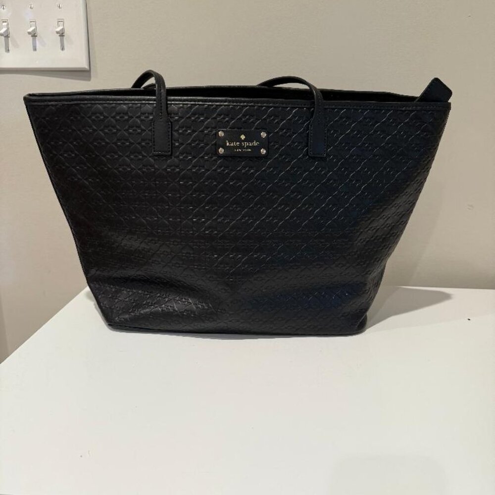 Kate Spade Quilted Harmony Tote – Black Leather